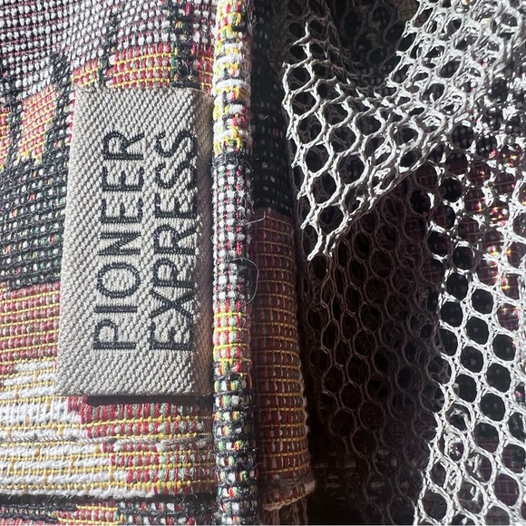 Vintage Pioneer Express Safari Tapestry Crossbody Travel Bag Y2K Animal Lovers - Picture 7 of 11